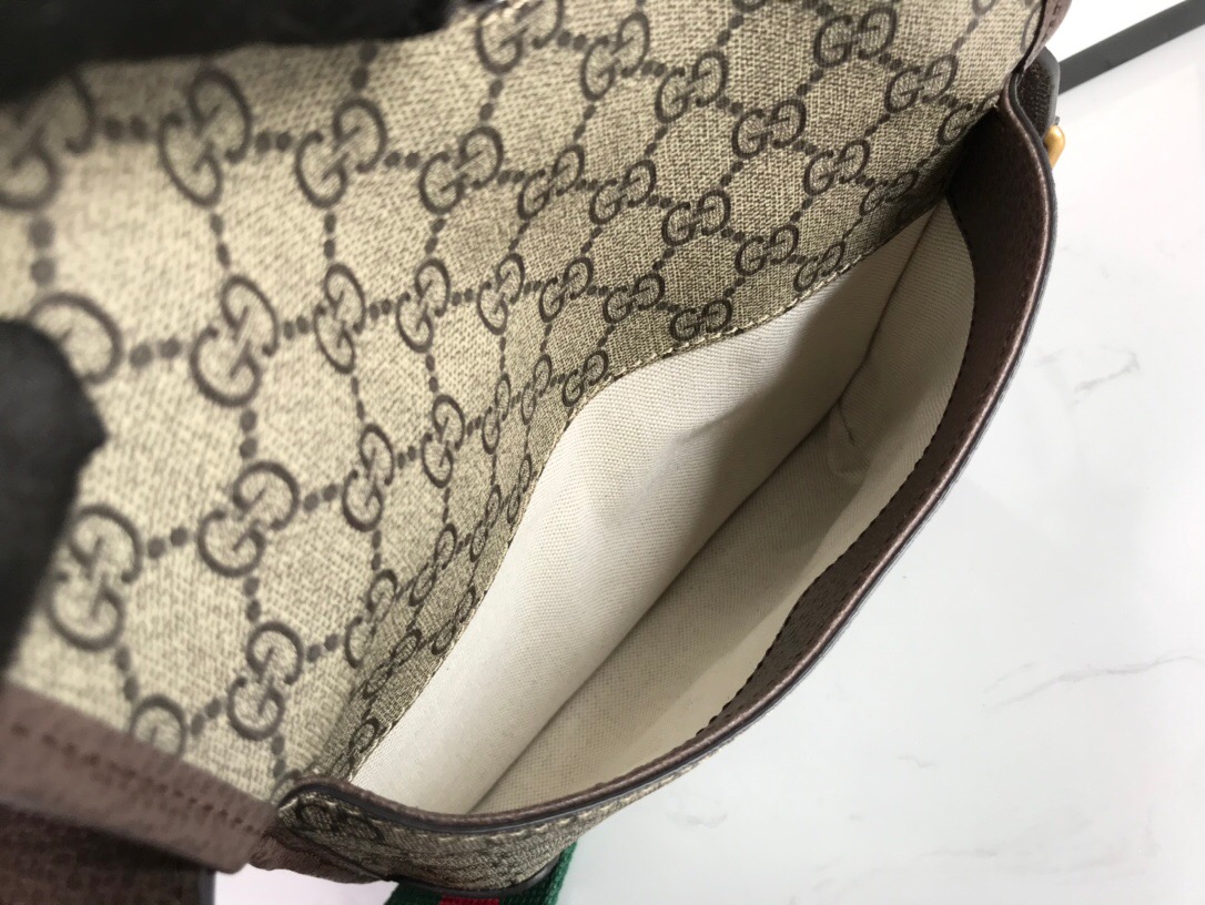 Gucci Neo Vintage Small GG Supreme Canvas Messenger Bag Beige Ebony 22Cm 501050 9C2VT 8745 - Image 7