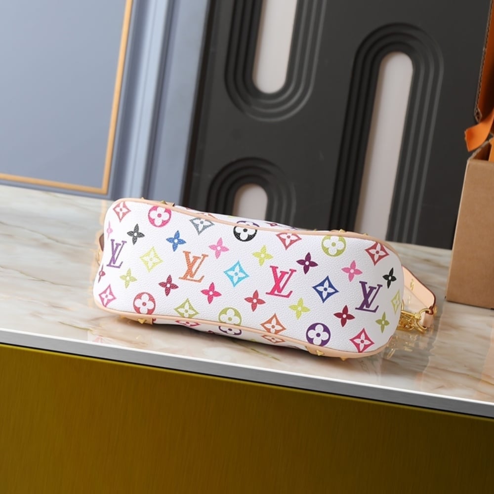 Louis Vuitton X TM Boulogne PM Monogram Canvas Shoulder Bag Multicolor White 26m M27790 - Image 4