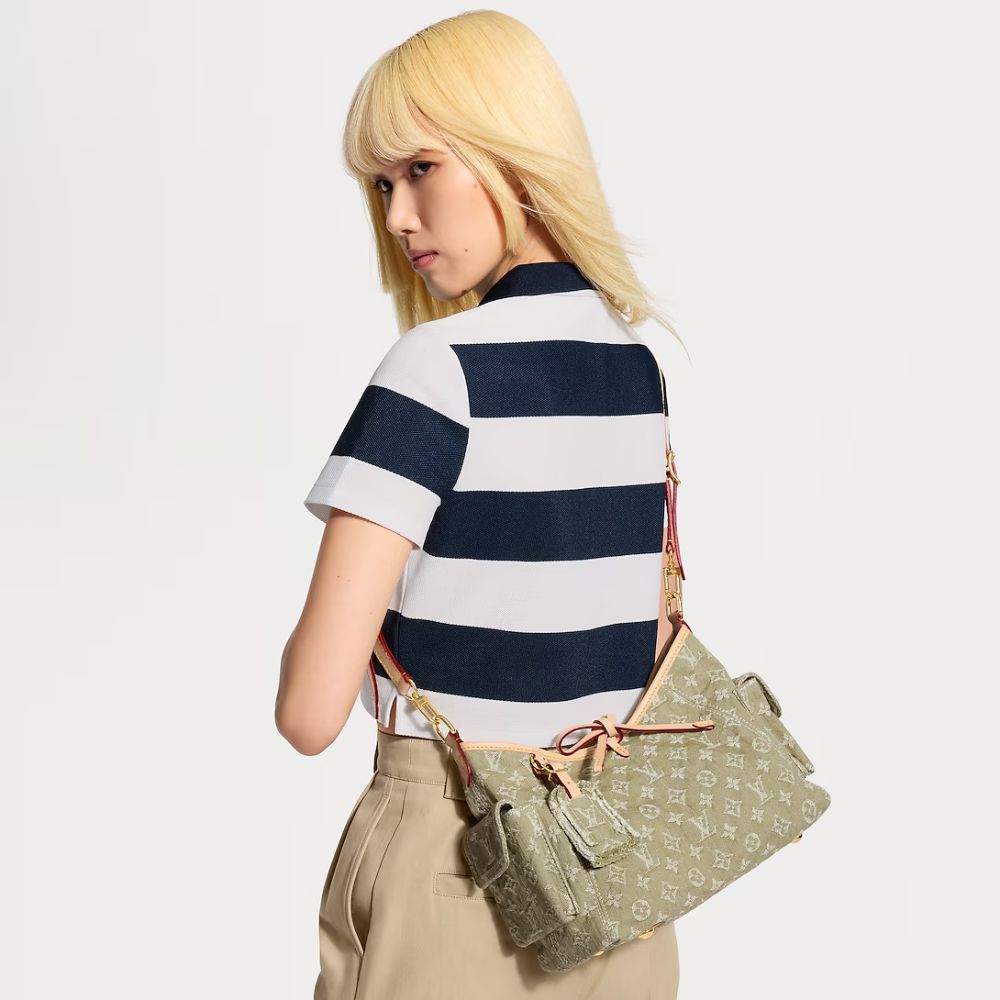 Louis Vuitton Carryall Cargo PM Khaki Denim 33Cm M27623 - Image 12