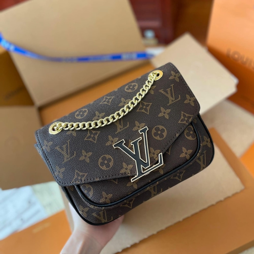 Louis Vuitton Passy Monogram Canvas Shoulder Bag Brown 23Cm M45592 - Image 3