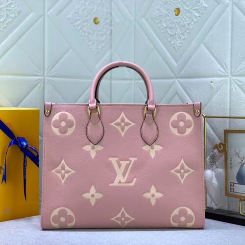 Alternative view of Louis Vuitton Onthego MM Monogram Empreinte Tote Bag Trianon Pink 35cm M46286