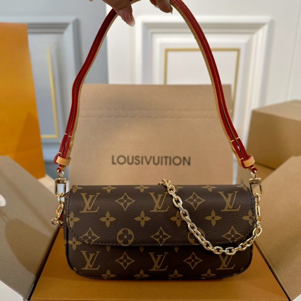 Louis Vuitton Ivy Monogram Canvas Wallet On Chain Brown 22cm M81911 - Image 2