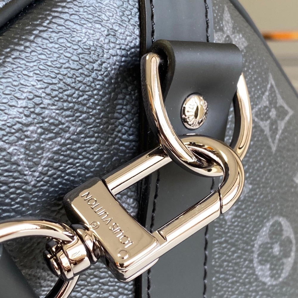 Louis Vuitton Keepall Bandoulière 50 Monogram Eclipse Duffle Bag Black 50cm M14202 - Image 7