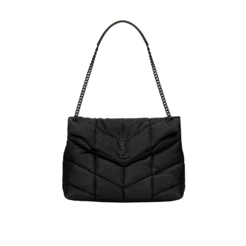 Saint Laurent Puffer Medium In Matte Leather Shoulder Bag Black 35cm 5774751EL081000