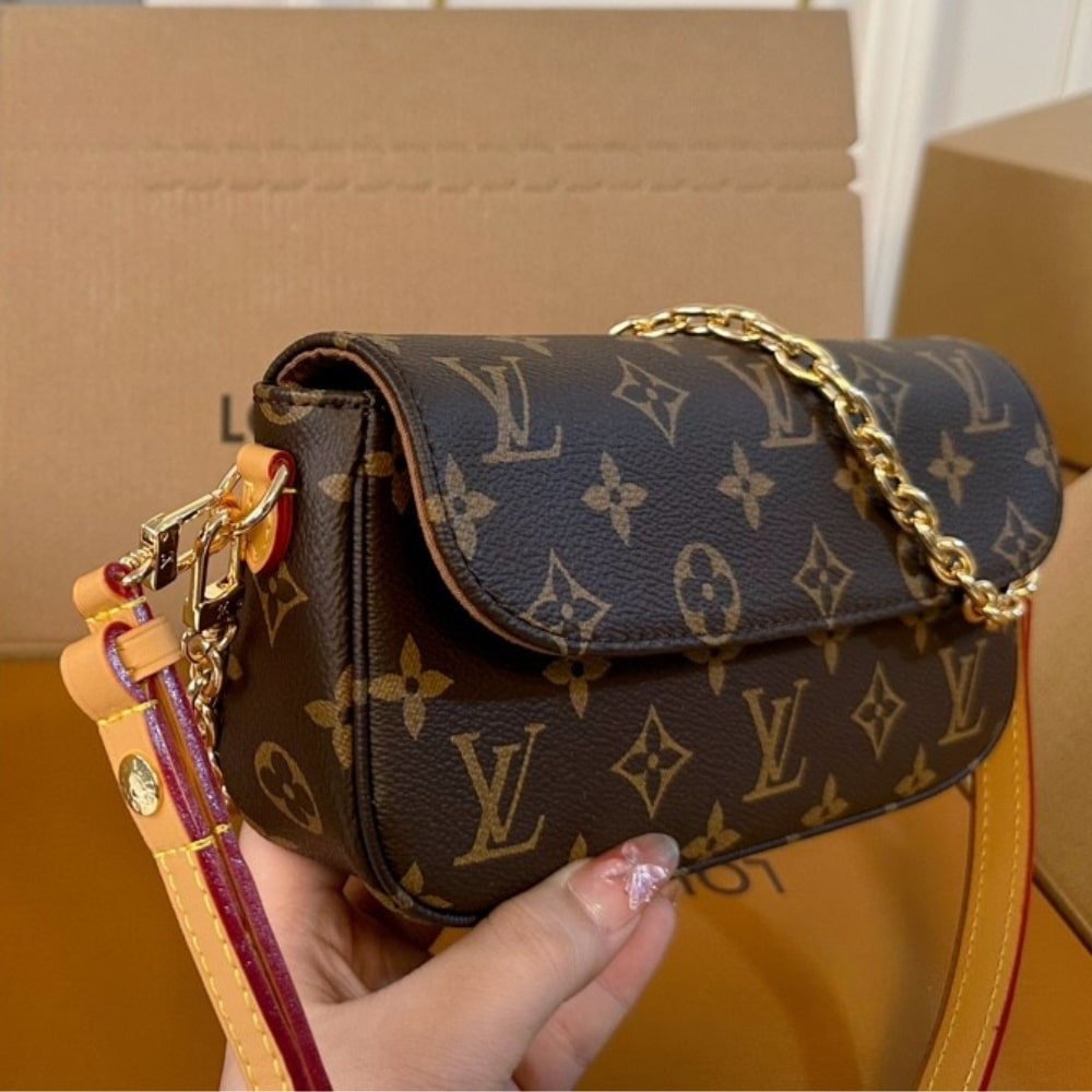 Louis Vuitton Ivy Monogram Canvas Wallet On Chain Brown 22cm M81911 - Image 6