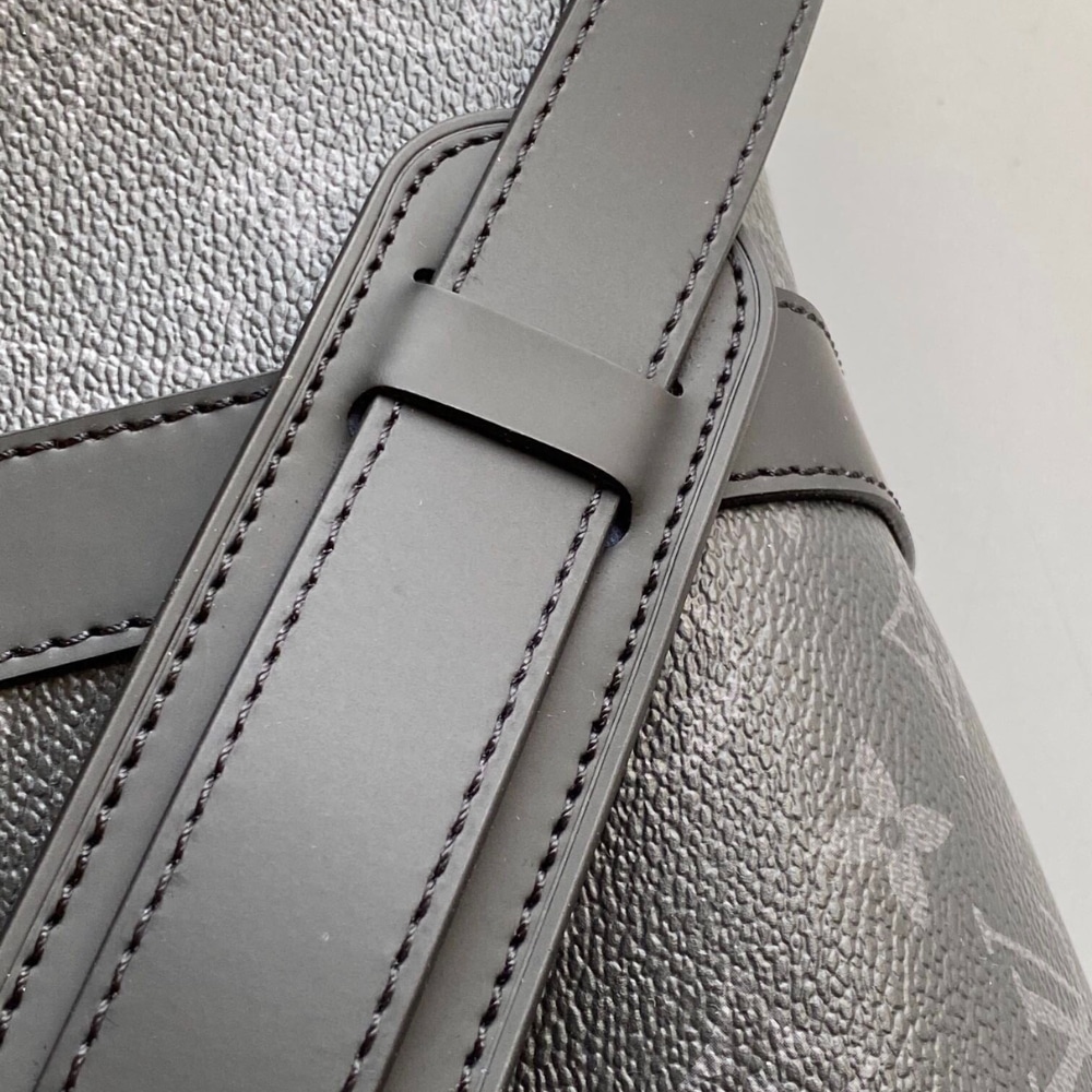 Louis Vuitton Keepall Bandoulière 50 Monogram Eclipse Duffle Bag Black 50cm M14202 - Image 8