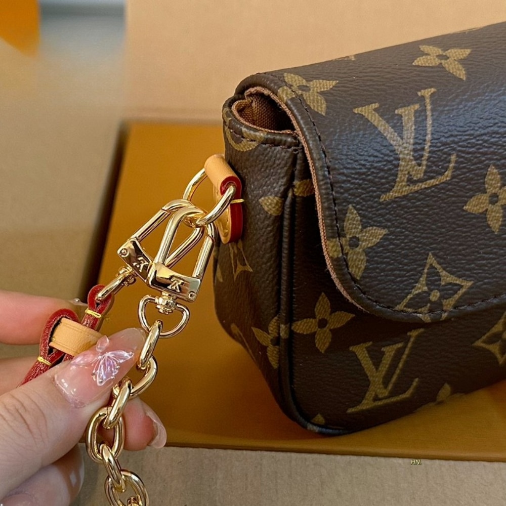 Louis Vuitton Ivy Monogram Canvas Wallet On Chain Brown 22cm M81911 - Image 7