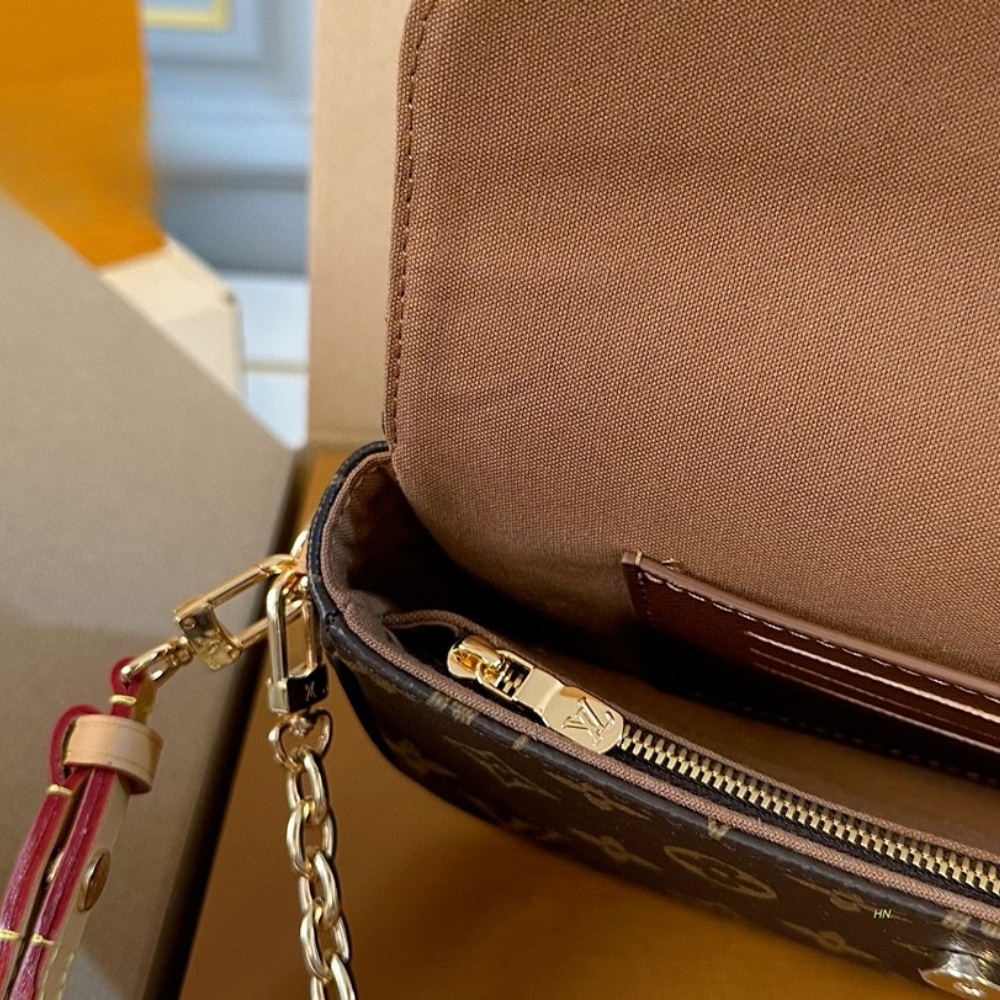 Louis Vuitton Ivy Monogram Canvas Wallet On Chain Brown 22cm M81911 - Image 8
