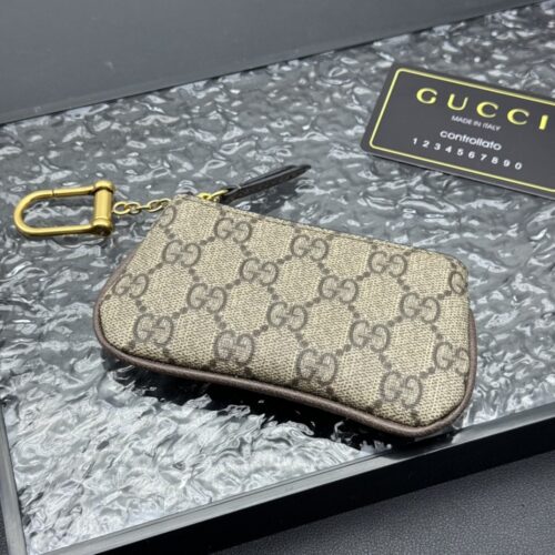 Alternative view of Gucci Ophidia GG Supreme Canvas Key Case Beige Ebony 12Cm