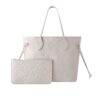Louis Vuitton Neverfull MM Monogram Empreinte Tote Bag Brume 31Cm M13758