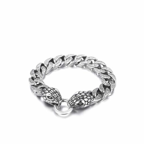 Gucci Sterling Silver Snake Bracelet Silver