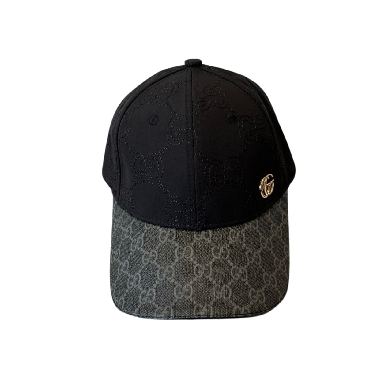 Gucci GG Canvas Baseball Hat Black And Grey