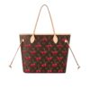 Louis Vuitton X Takashi Murakami Neverfull MM Monogram Cerise Tote Bag Brown 31Cm M13263