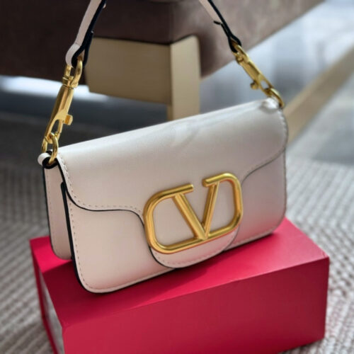 Alternative view of Valentino Garavani Locó Small Shoulder Bag In White 20cm 1W2B0K53ZXLI16
