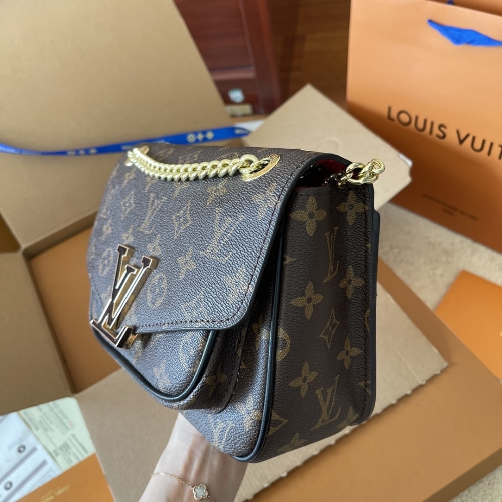 Louis Vuitton Passy Monogram Canvas Shoulder Bag Brown 23Cm M45592 - Image 4