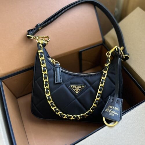 Alternative view of Prada Re Edition Mini Re Nylon Handbag Black 22Cm 1Bc204 2Aos F0002 V Qoo