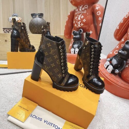 Alternative view of Louis Vuitton Star Trail Ankle Monogram Canvas Boot Brown 1A2Y7P
