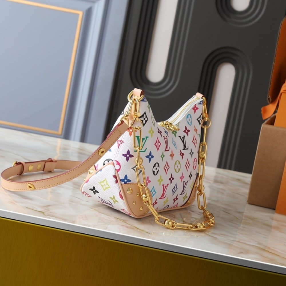 Louis Vuitton X TM Boulogne PM Monogram Canvas Shoulder Bag Multicolor White 26m M27790 - Image 3