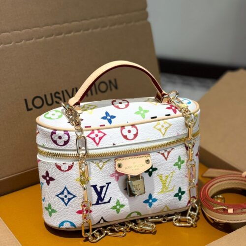 Alternative view of Louis Vuitton X Takashi Murakami Vanity Chain Pouch Monogram Canvas White 20cm M13662