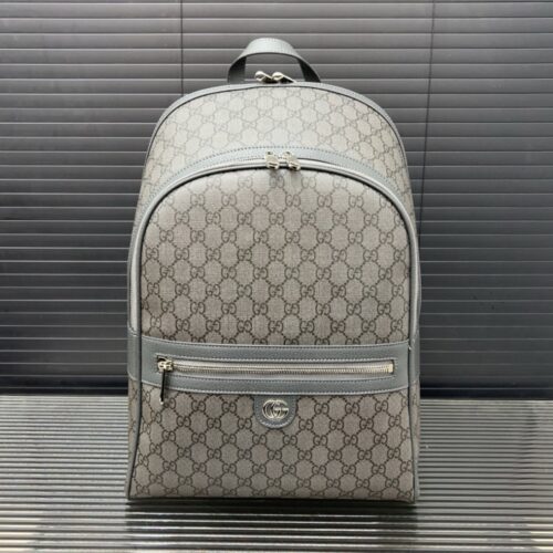 Alternative view of Gucci Ophidia Medium GG Supreme Canvas Backpack Grey 43cm 821938 Faefh 8793