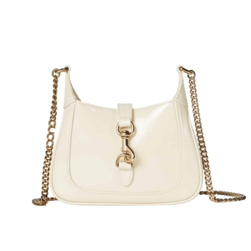 Gucci Jackie Notte Mini Leather Shoulder Bag White 19Cm 782889 0P50G 9540