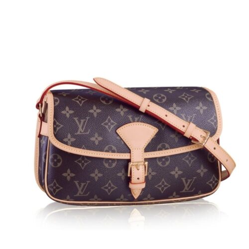 Louis Vuitton Sologne Monogram Canvas Crossbody Bag Brown 26Cm M42250