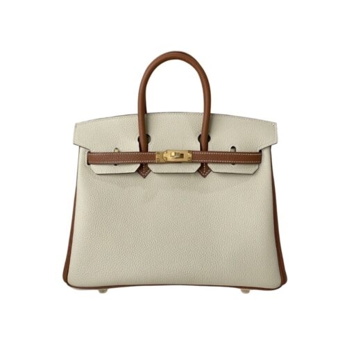 Hermes Birkin 30 Togo Brushed Leather Gold-tone Hardware Handbag Beige Brown 30Cm