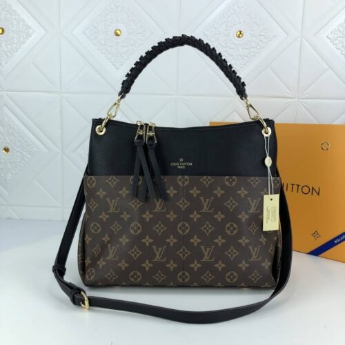 Alternative view of Louis Vuitton Maida Hobo Bag Monogram Canvas Black Brown 32Cm