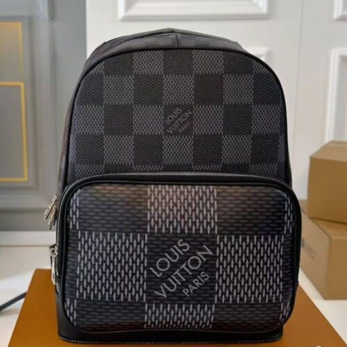 Alternative view of Louis Vuitton Damier Graphite Backpack Black And Gray 36Cm