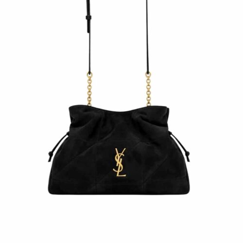 Saint Laurent Jamie In Suede Shoulder Bag Black 26Cm