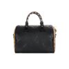 Louis Vuitton Speedy Bandouliere Monogram Empreinte Shoulder Bag Black 26cm