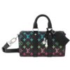 Louis Vuitton Keepall 25 Monogram Iridescent Shoulder Black 25Cm M13935