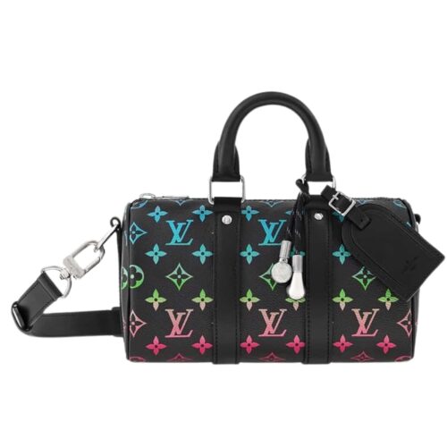 Louis Vuitton Keepall 25 Monogram Iridescent Shoulder Black 25Cm M13935
