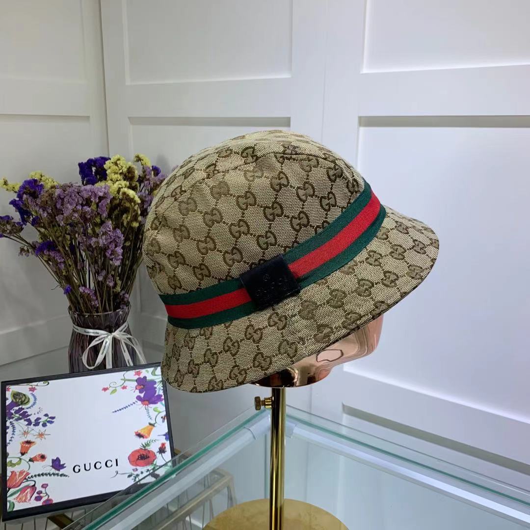 Gucci GG Canvas Fedora Hat Beige - Image 3