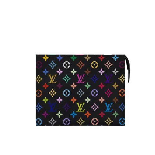 Louis Vuitton X TM Toiletry Pouch Monogram Canvas Multicolor Black 25Cm M13746