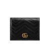 Gucci GG Marmont Leather Card Case Wallet Black 11cm 466492 Dtd1t 1000