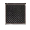 Chanel Square Scarf Jacquard Silk Twill Ecru Black 90Cm AAA777 B19447 NAFFW