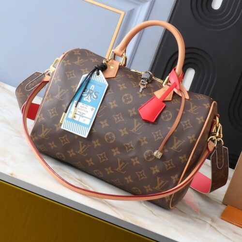 Alternative view of Louis Vuitton Speedy Soft 30 Crafty Monogram Canvas Handle Bag Brown 30Cm M11945