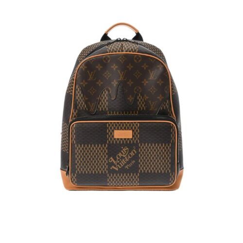 Louis Vuitton Nigo Monogram Reverse Canvas Backpack Brown 36Cm