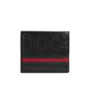 Gucci Web Leather Bifold Wallet Black 11cm