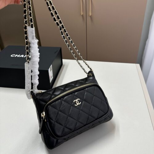 Alternative view of Chanel 25C Small Smooth Leather Camera Bags Black 20cm