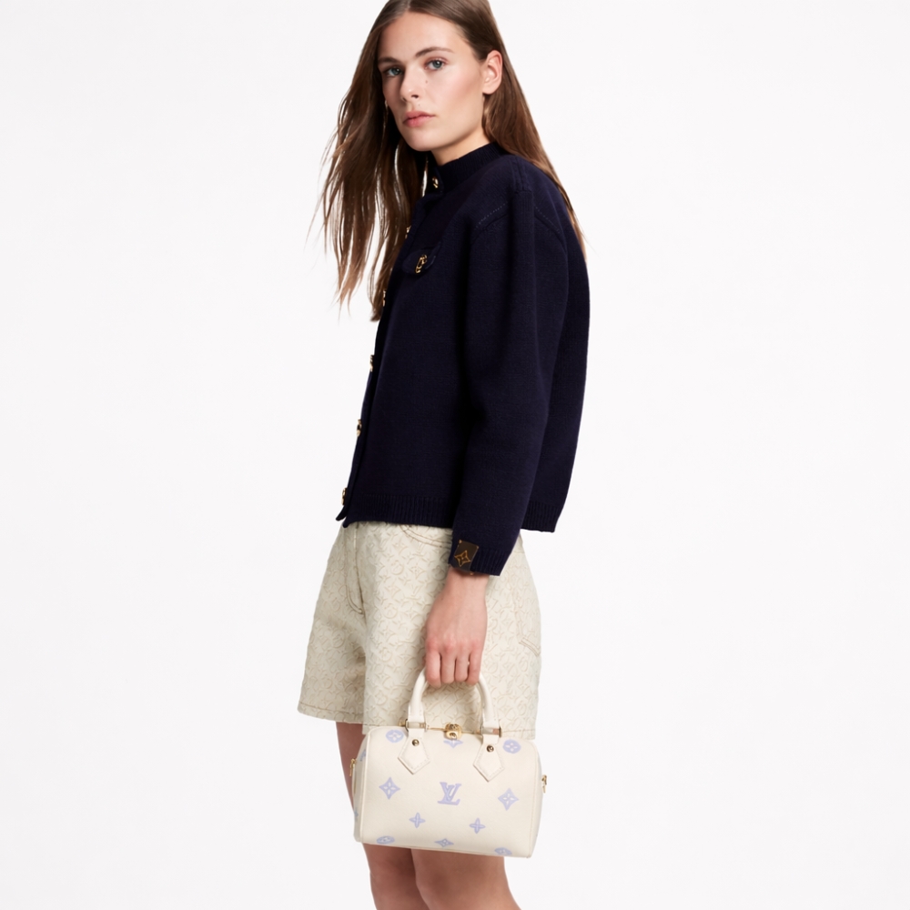 Louis Vuitton Speedy Bandoulière 20 Bag Off White And Lavender 20Cm - Image 6