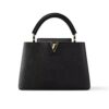 Louis Vuitton Capucines BB Leather Handbag Black 27Cm M94755