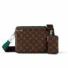 Louis Vuitton Trio Messenger Monogram Macassar Crossbody Bag Borneo Green 25Cm M12766