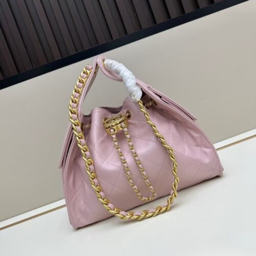 Alternative view of Chanel 25 Small Grained Leather Handbags Light Pink 26cm AS5293 B20304 NAGEO