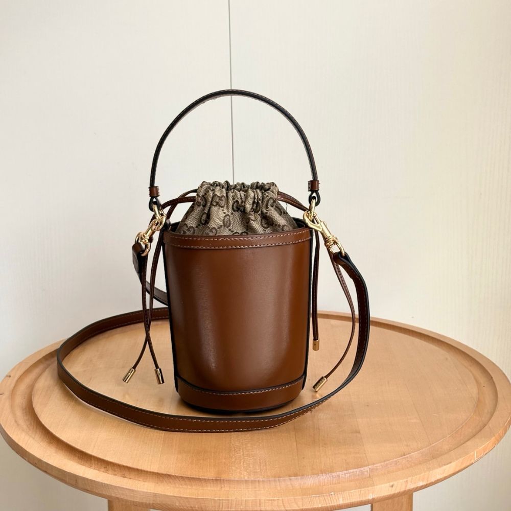 Gucci Ophidia Mini Bucket Bag Brown 20Cm 760201 AACP4 2342 - Image 4