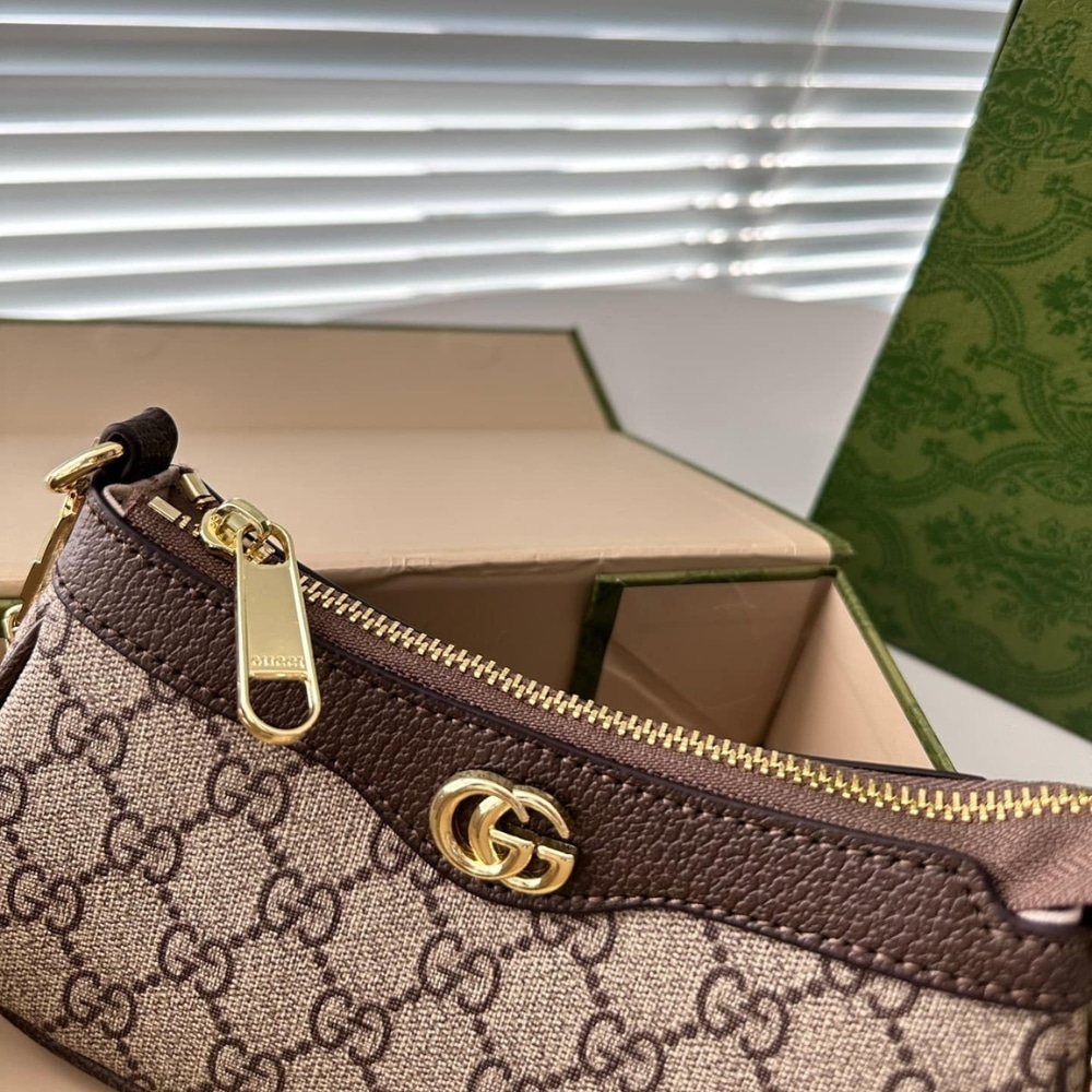 Gucci Ophidia Mini GG Supreme Canvas Shoulder Bag Beige Ebony 20Cm 764960 K9GSG 8367 - Image 2