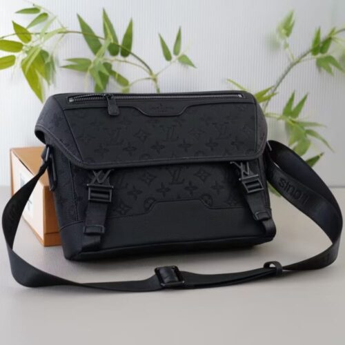 Alternative view of Louis Vuitton Voyager Monogram Shadow Messenger Bag Black 28Cm