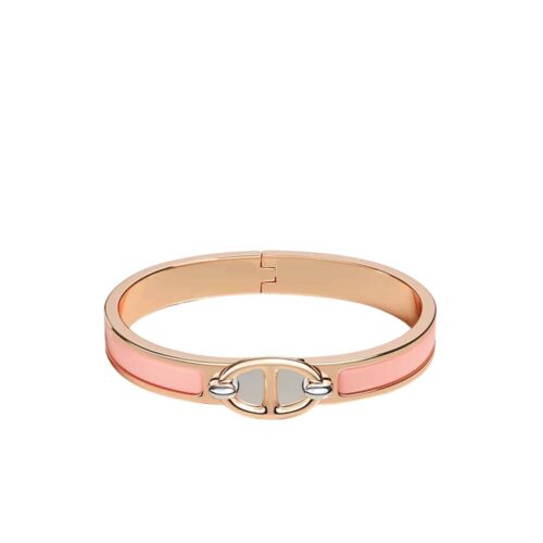 Hermes Mini Clic Chaine D Ancre Bracelet Rose Gold Light Pink H209000FO1ZPM