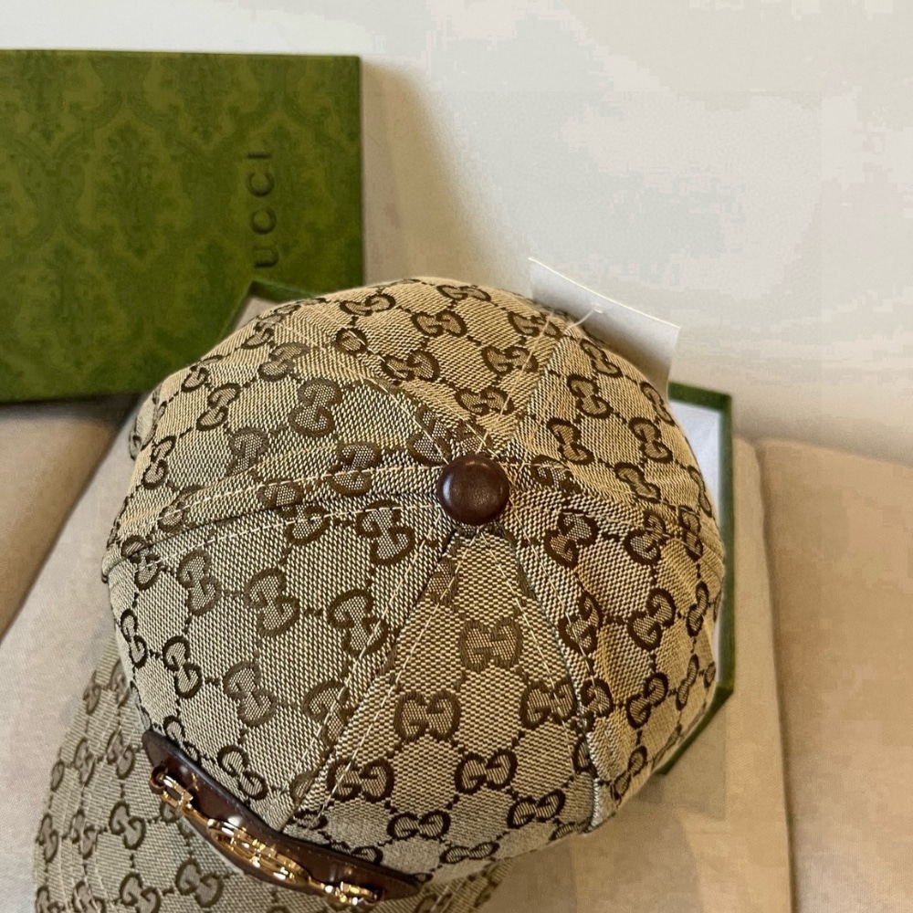 Gucci GG Supreme Canvas Baseball Cap Brown - Image 3